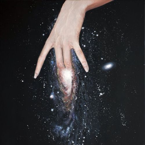 interpretivescreaming:jahjoma:andromeda, oil on canvas, 50x50cm, 2013Eek! 