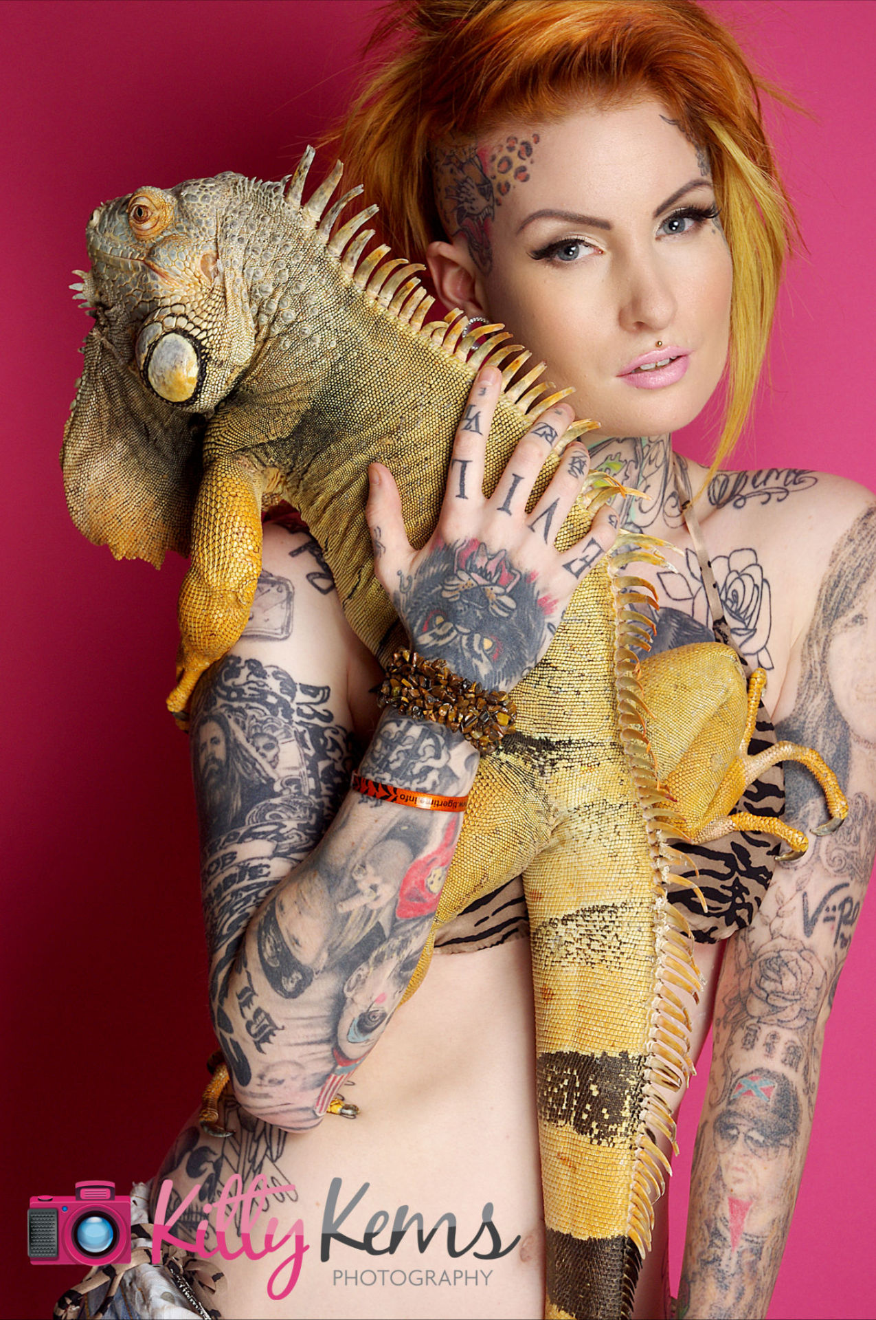 lusylogan:  Lusy &amp; Travis the Iguana www.animalzoneuk.co.uk 