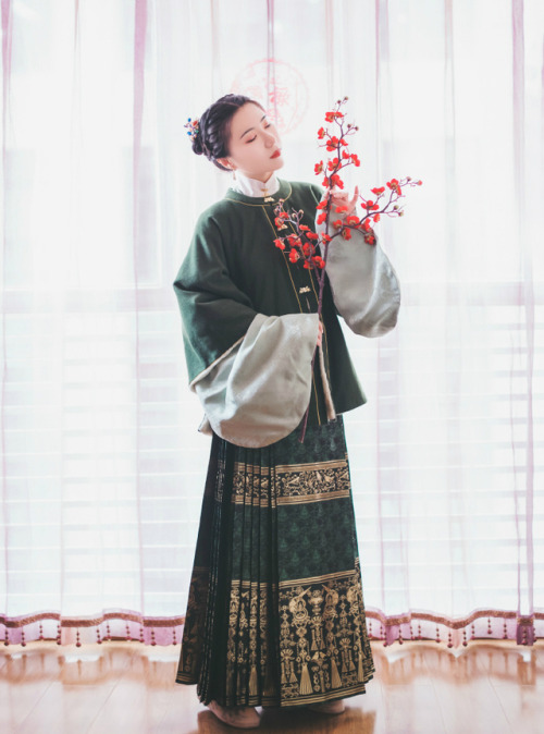 Traditional Chinese hanfu by 菜花拾月