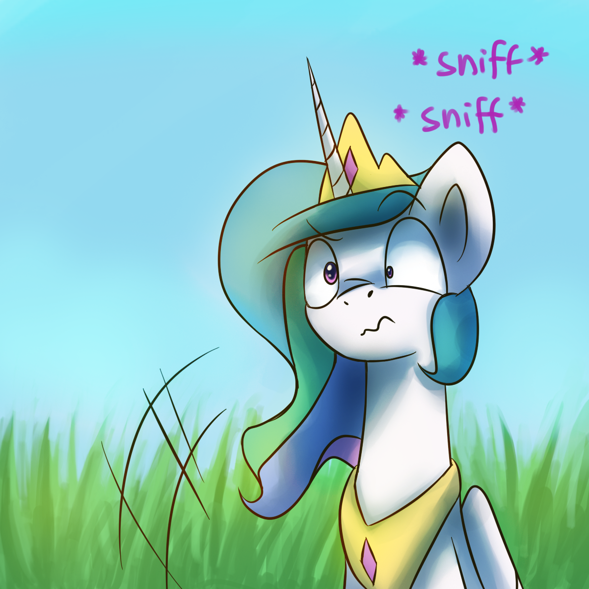 asksunshineandmoonbeams:  Celestia: *sniff* Hay fever too…Luna: …  XD