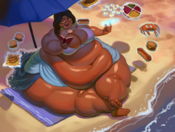 Beach Picnic for One by 0pik-0ort 