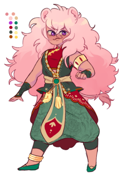 kingkimochi:  Miki’s outfit is coming along! *__* Her outfit is a bit more ornate than i’m used to designing, but I gotta step outta my box! &gt;:^0