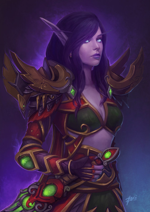 Ren'dorei Mage  Zaelii Art www.artstation.com/artwork/N5xR4z