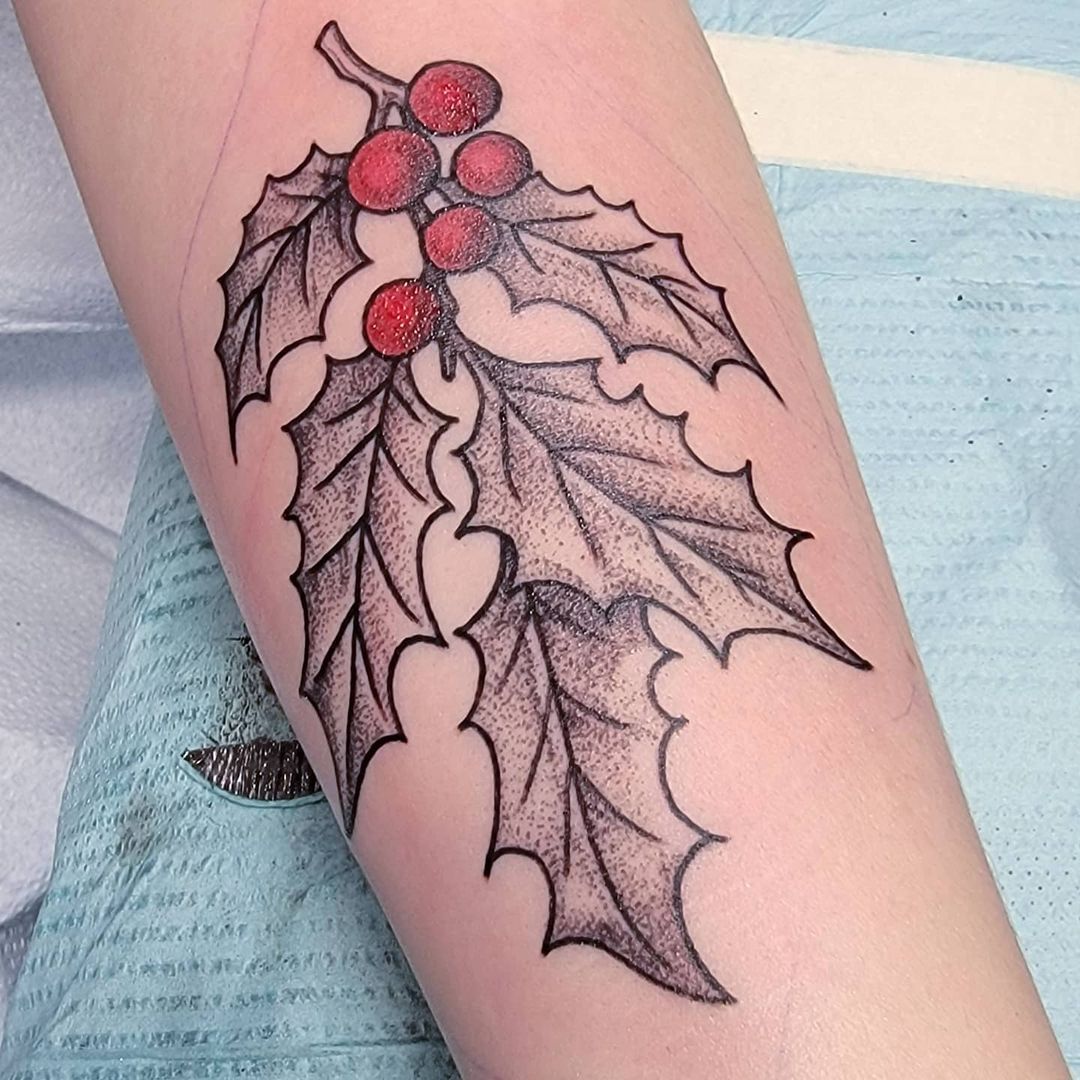 Holly Tattoo | Leaf Tattoos