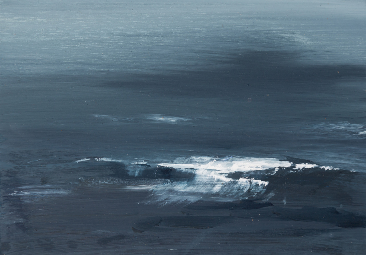 mydarkenedeyes:Emma Fineman - Ocean Series (Oil on panel, 2014‒)