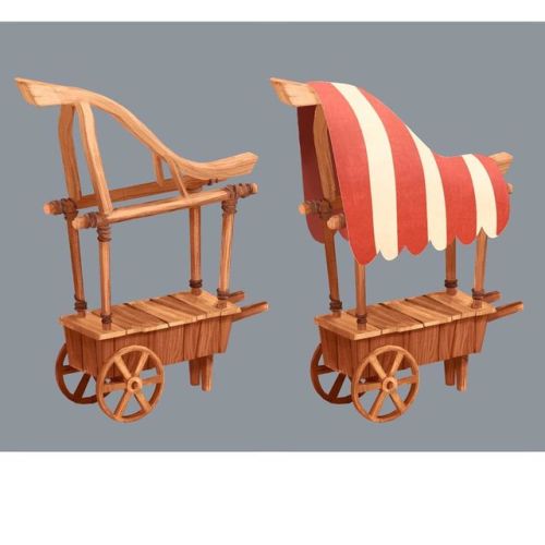 I know prop designs can be boring, but here is a cart design I did recently using a new method for s