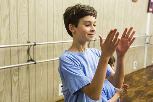 Peter Simonini practices at the Sullivan School of Irish Dance in Newton. Ten-year-old Simonini is h