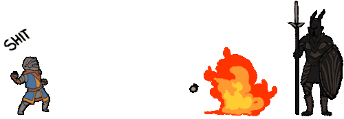 immanuelcouldnt:  I made a gif of my first terrible run in Dark Souls.I have learned nothing. I am still not gud.