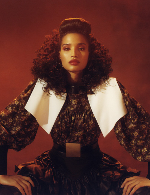 thechanelmuse:fallenvictory:INDYA MOORE© Luke Gilford for Modern Weekly ChinaFly as hell.