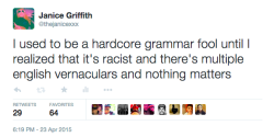 lilacblossoms:  petition for everyone to adopt the term “grammar fool” and collectively stop using the words “grammar nazi” 