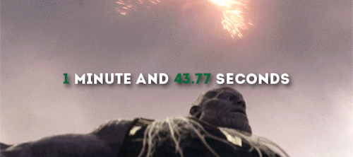 strangelyiron:lillysevangeline:Most notable one on ones with Thanos + how long they lastedfelt like 