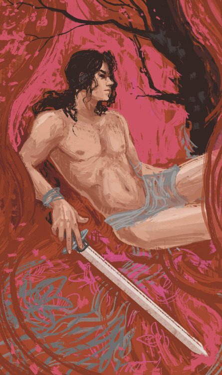 Prince of Swords for my tarot deck! This fine fellow: a bit too invested in the Intellectual Author&