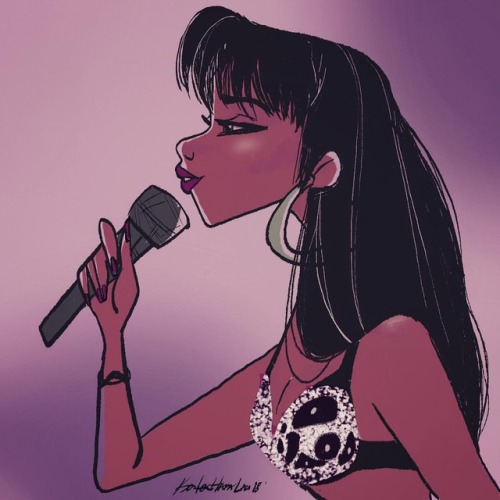 Selena will always be in our hearts! Played with color on this one!! . . . . . . #selenaquintanilla 