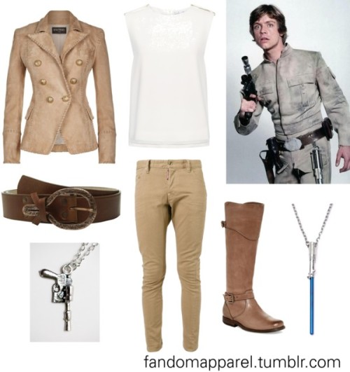 Luke Skywalker (bespin fatigues) by fandomapparel featuring low heel bootsThe Many Outfits of Luke S