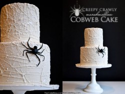 halloweencrafts:  DIY Spiderweb Cake Recipe