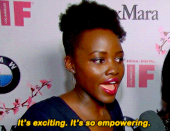 blackpantherdaily:Lupita Nyong’o’s reaction to watching the Black Panther teaser