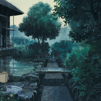 wholocked-the-library:Studio Ghibli + Rain
