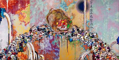 Takashi Murakami - Of Chinese Lions, Peonies, Skulls, and Fountains (2011)