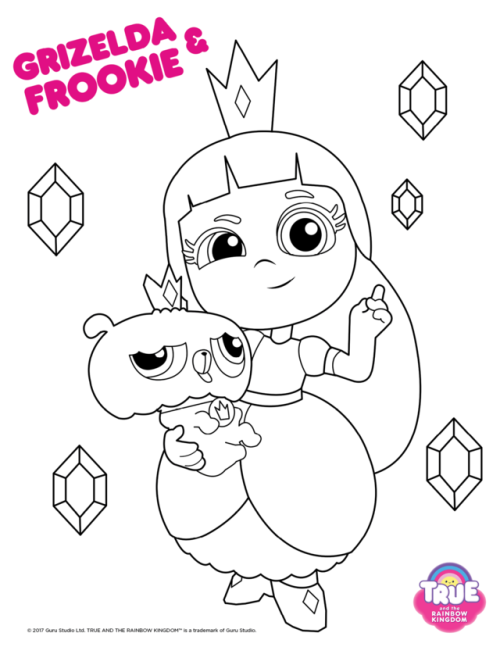 Hey everyone! Today I have some True and the rainbow kingdom coloring pages for you all!Fill it out 