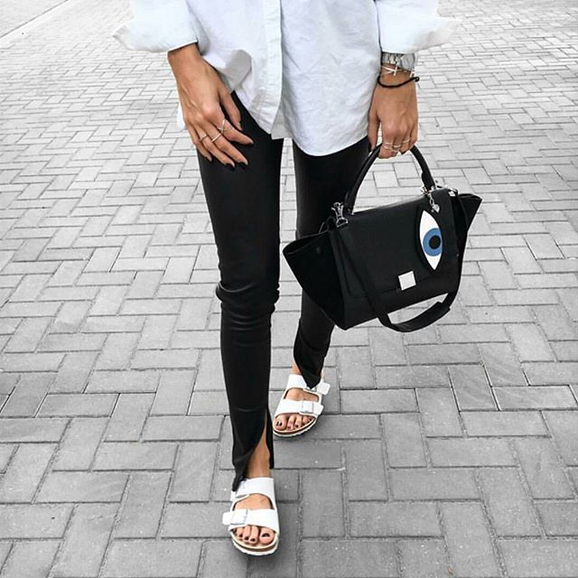 Céline black trapeze celine