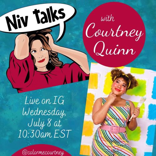 Dear lovelies: presenting my very first #NivTalks — tomorrow, July 8, on IG Live at 10:30am ES