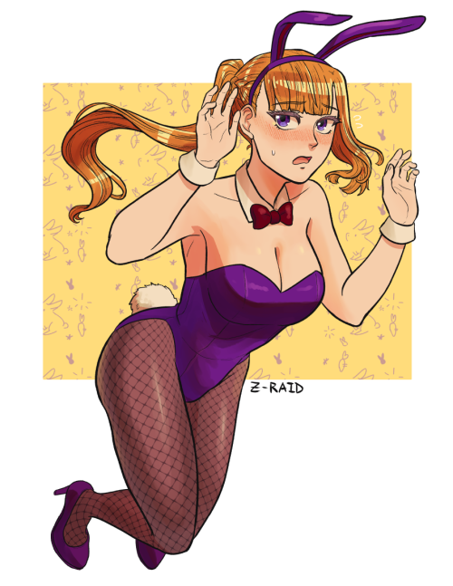 scribbly-z-raid:Commission! It’s Sara from Your Turn to Die dressed as a bunny girl.