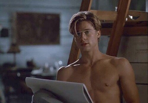 harmed:Brad Pitt in Thelma & Louise ( 1991 ) Wow