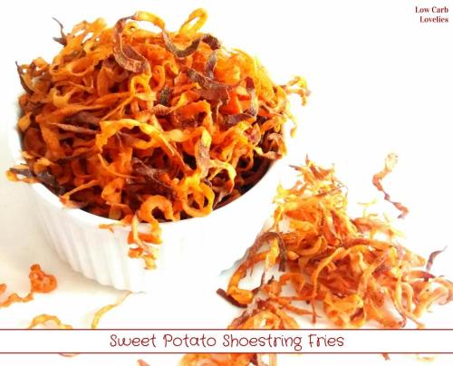 Sweet Potato Shoestring FriesUsing a vegetable spiralizer, you too can create these crispy, curly, s