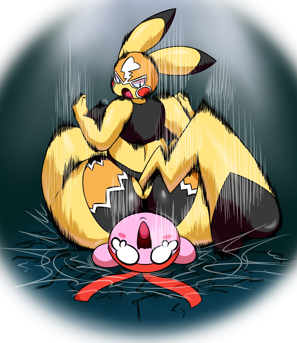 kirbot12:after watching that 3-v-1 battle during the Smash invitational this suddenly