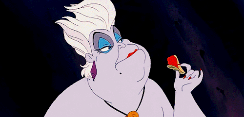 disneyfolk:  DISNEY MEME  → 5 Villains [5/5]: Ursula (The Little Mermaid)- a woman doesn’t know how precious her voice is until she’s been silenced.