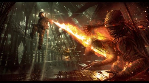 alwaysstarwars:Concept Art for the cancelled game Star Wars 1313 - via /Film