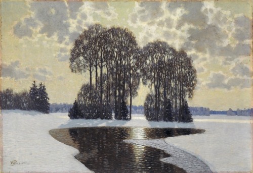 Winter, 1910 by Vilhelms Purvītis (Latvian, 1872&ndash;1945)