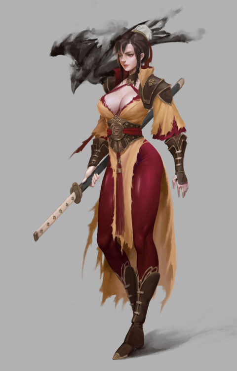 Oriental worrior  Bangku An www.artstation.com/artwork/0k2ge
