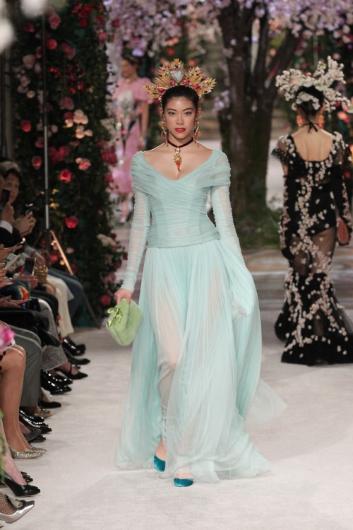 HIKARI MORI wearing DOLCE & GABBANA ALTA MODA in TOKYO