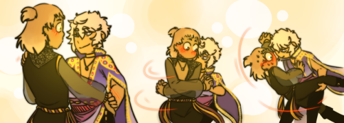 That dance scene with Asra was magical And @cynde32 and @tinahitsuji ‘s apprentices Dei (left) and L