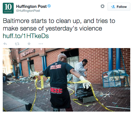 revolutionarykoolaid:  The Day After (4/28/15): Residents across Baltimore begin