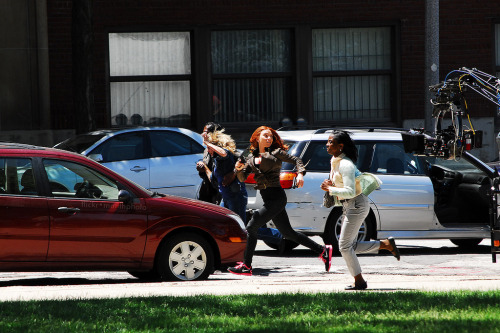 bittenbyscarlett:  Bucky chased after Natasha and made a leap for her (6.5 cleveland) check the video here→(x) 