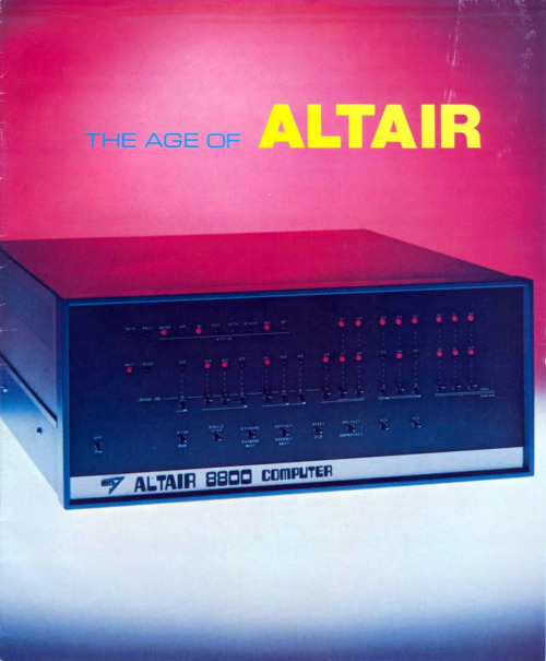 Altair 8800 catalog (1975)Source: Archive.org