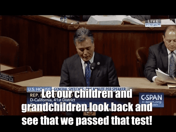 screaming-fan-girl: repmarktakano:  Today I spoke on the House floor to honor Fred