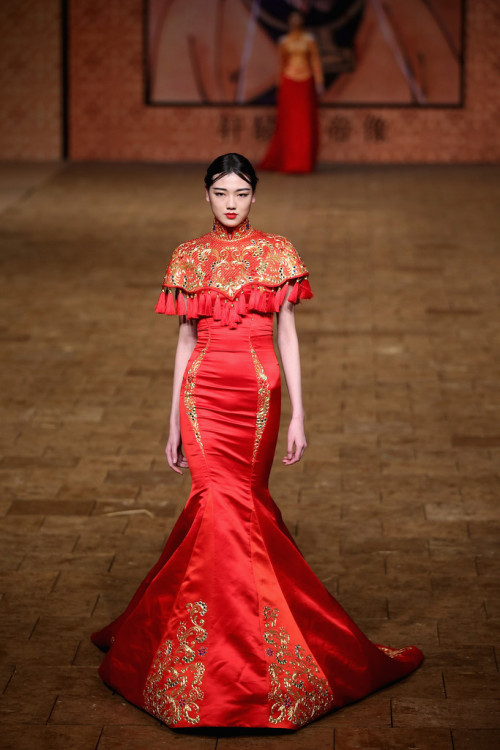 global-fashions: Zhang Zhifeng - 2015 NE-TIGER Haute Couture, Mercedes-Benz China Fashion Week 
