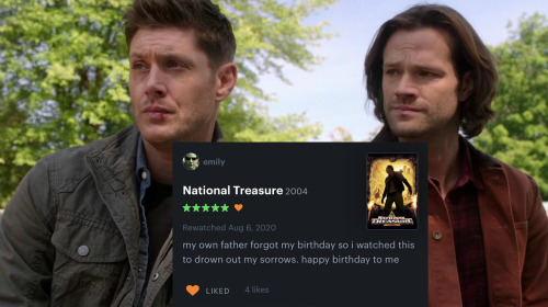 Supernatural Characters As Letterboxd Reviews, An Idea I Had At 2am