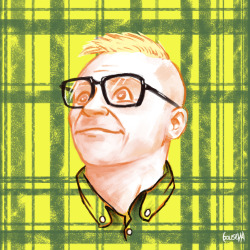 jamesbousema:  The Internet’s Snazziest Music Nerd Digging the new “do” Mr. Fantano, so I had to do a sketch of my personal favorite music reviewer on the net. Check out his great reviews at The Needle DropHopefully he’ll see this at some point!