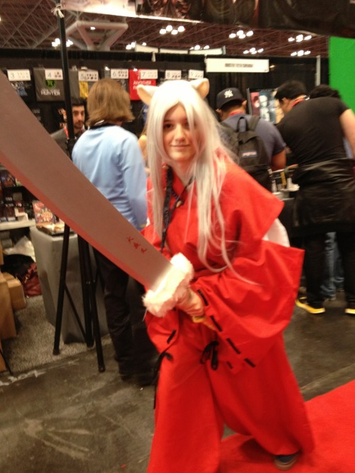 Day one nyc comic con Saturday!! If you Are in my photos let me know！！ I went as Sakura Haruno and K