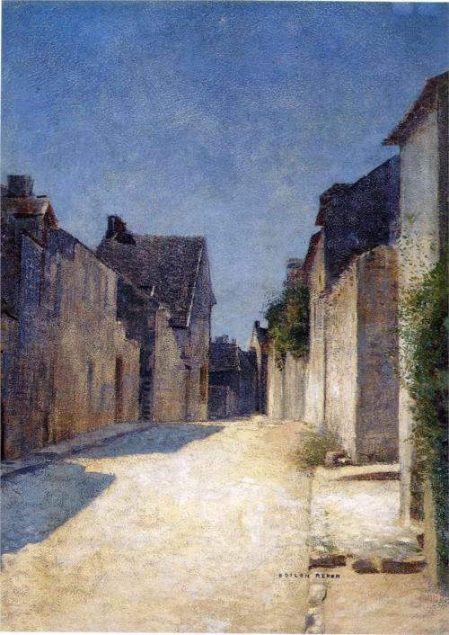 XXX urgetocreate:   Odilon Redon, Street in Samois, photo