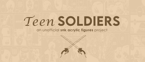 Mikasa is the second illustration and acrylic figure available on new my project: Teen Soldiers!I&am