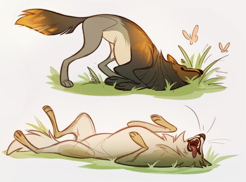 kellamartinart:  some wolf doodles.