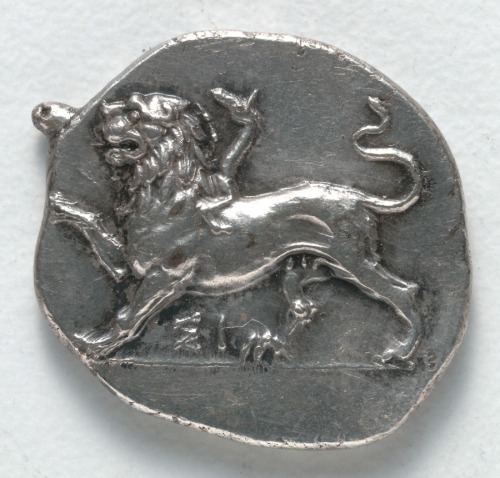 cma-greek-roman-art: Drachma, 400, Cleveland Museum of Art: Greek and Roman ArtSize: Diameter: 1.8 c