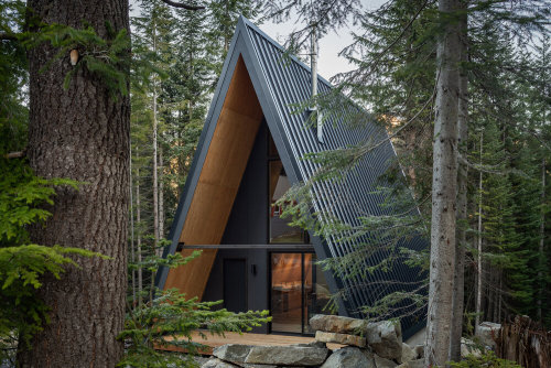keepingitneutral: A-Frame Cabin, Snoqualmie Pass, Washington State, USA, Stephenson Design Collectiv