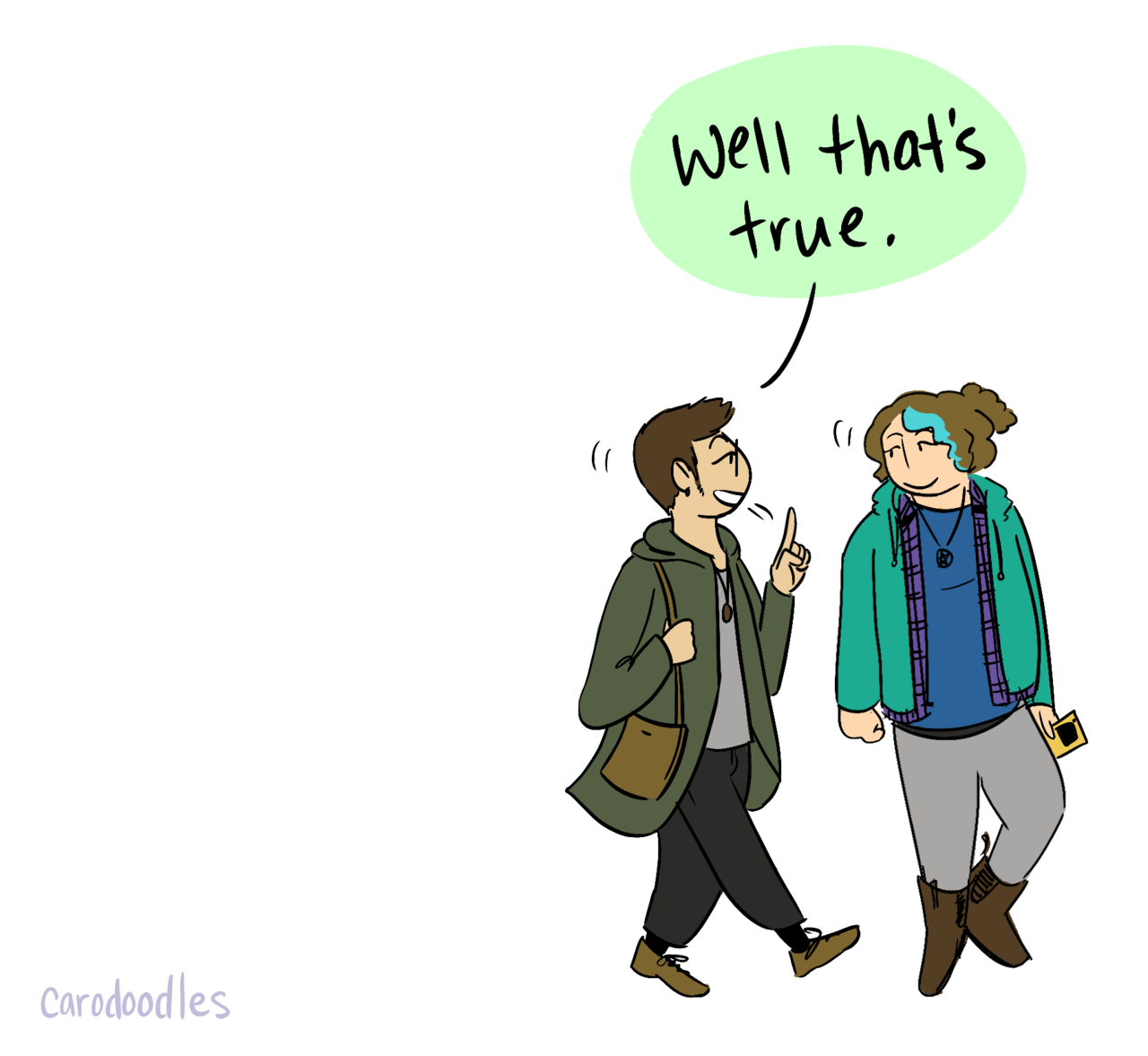 carodoodles: This comic has a special guest appearances by my nonbinary friends :3 