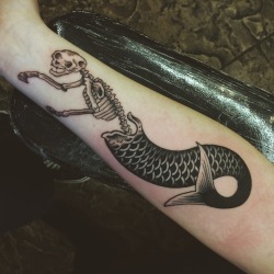 1337tattoos:  My cat fish done by Adam Gibson at Cathedral in SLC, Utah.submitted by http://cheesediva-666.tumblr.com